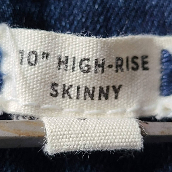 MADEWELL 10" High Rise Skinny Hayes Wash F4684‎ Stretch Jeans Women's 37 - Picture 12 of 15